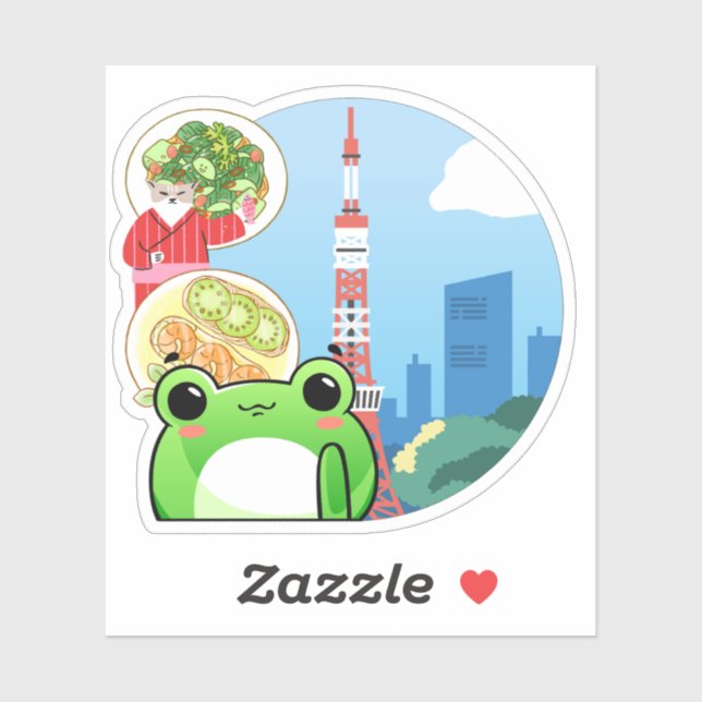 Culinary Escape in Tokyo with Cat and Frog (Sheet)