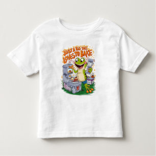 Culinary Explorer: Frogs Stove Adventure Toddler T-Shirt