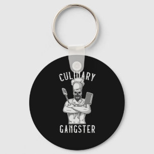 Culinary Gangster Cooking Kitchen Cook Chef Restau Key Ring
