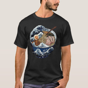 Culinary Japanese Wave Art Noodle Food Soup Lover T-Shirt