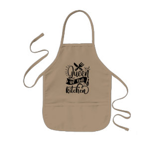 Culinary Royalty: Queen of the Kitchen Kids Apron