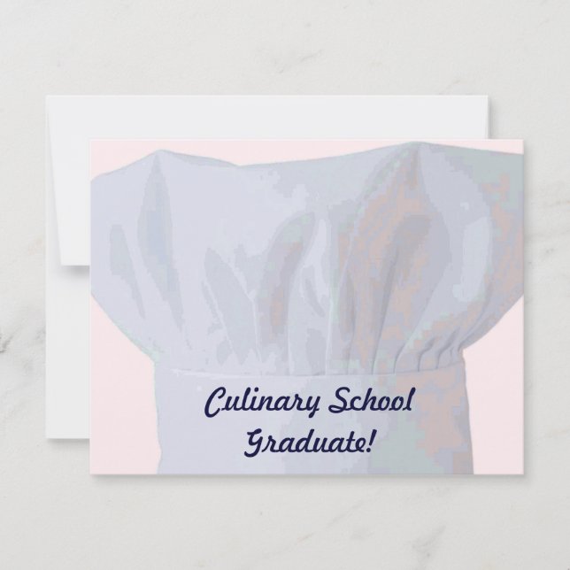 Culinary School Graduate Invitation (Front)