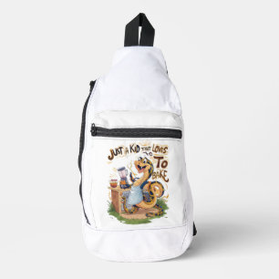 Culinary Serpent: A Snake in an Apron Sling Bag