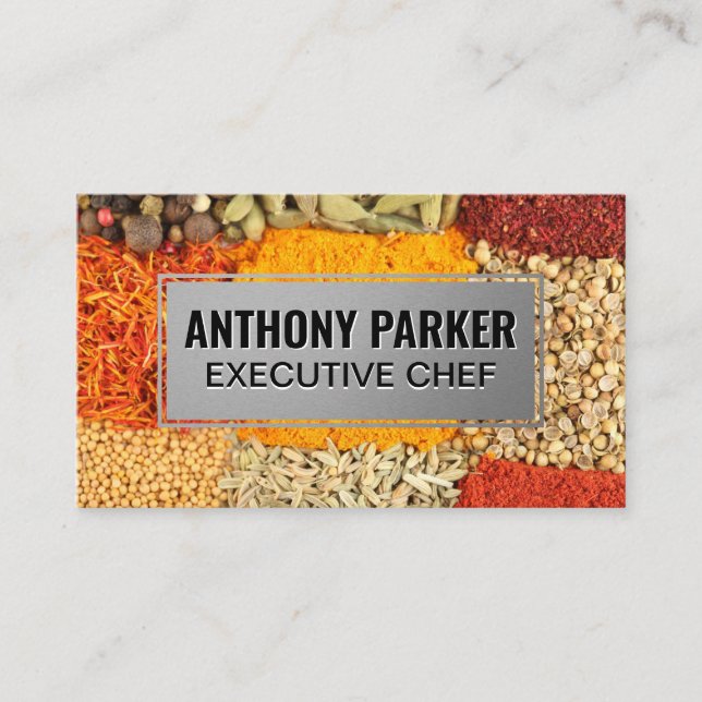 Culinary | Spices and Herbs Business Card (Front)