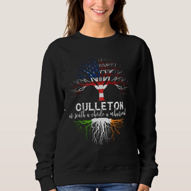 Culleton Irish Family Name Shirt Irish Roots (Front)