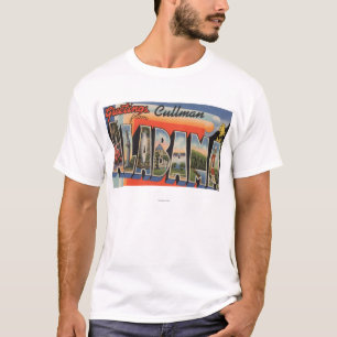 Cullman, Alabama - Large Letter Scenes T-Shirt