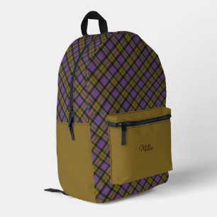 Culloden Ancient Scottish Clan Tartan  Printed Backpack