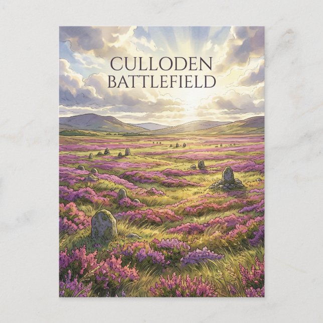 Culloden Battlefield Scotland Postcard (Front)