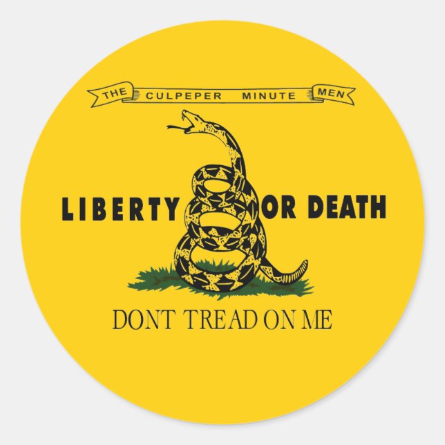 CULPEPER FLAG CLASSIC ROUND STICKER (Front)