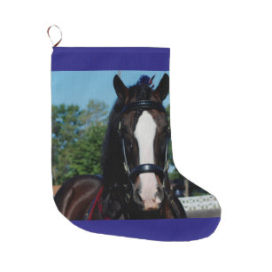 Culpeper, Virginia Draught   Horse and Mule Show Large Christmas Stocking