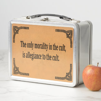 Cult Morality Metal Lunch Box