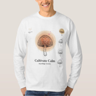 Cultivate Calm – Retro Mushroom Mycology T-Shirt