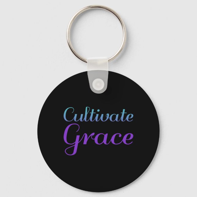 Cultivate Grace Suicide Prevention Premium Key Ring (Front)