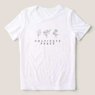 'Cultivate Peace' Calmer Kinder Inspiring Mindful Tri-Blend Shirt