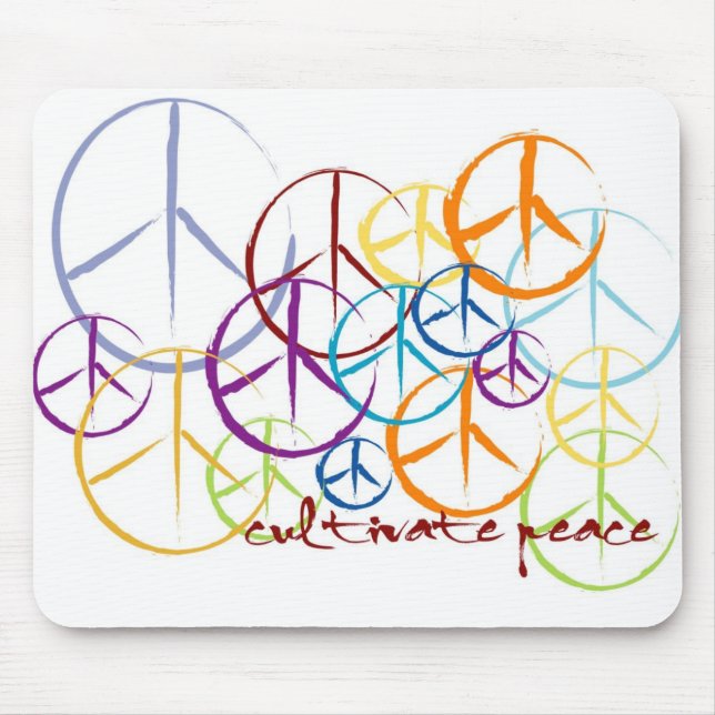 Cultivate Peace Mouse Pad (Front)
