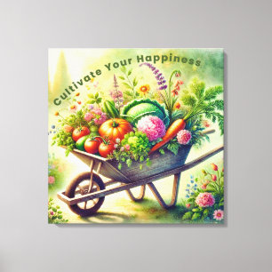 Cultivate Your Happiness Canvas Print