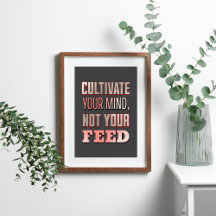 Cultivate Your Mind" Modern Motivational
