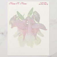 Cultivated Columbine Letterhead Yellow