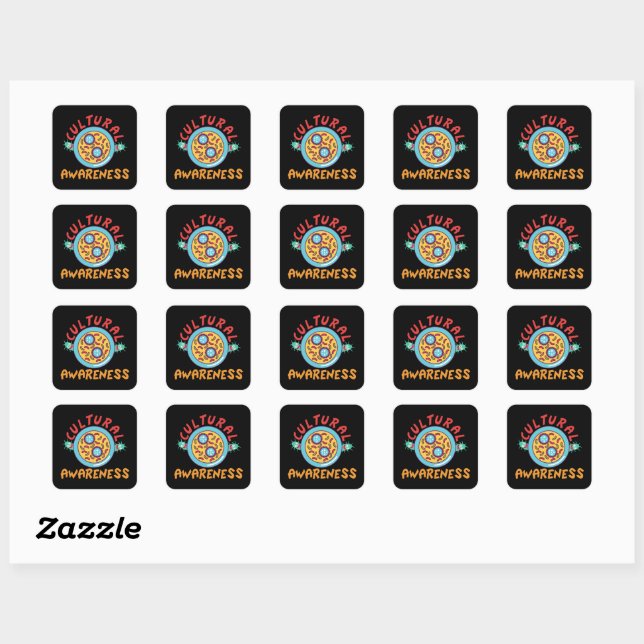 CULTURAL AWARENESS - LABLIFE SQUARE STICKER (Sheet)