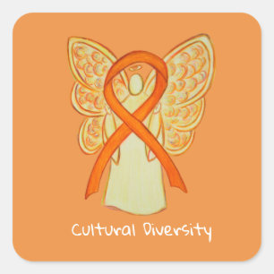 Cultural Diversity Awareness Angel Decal Stickers