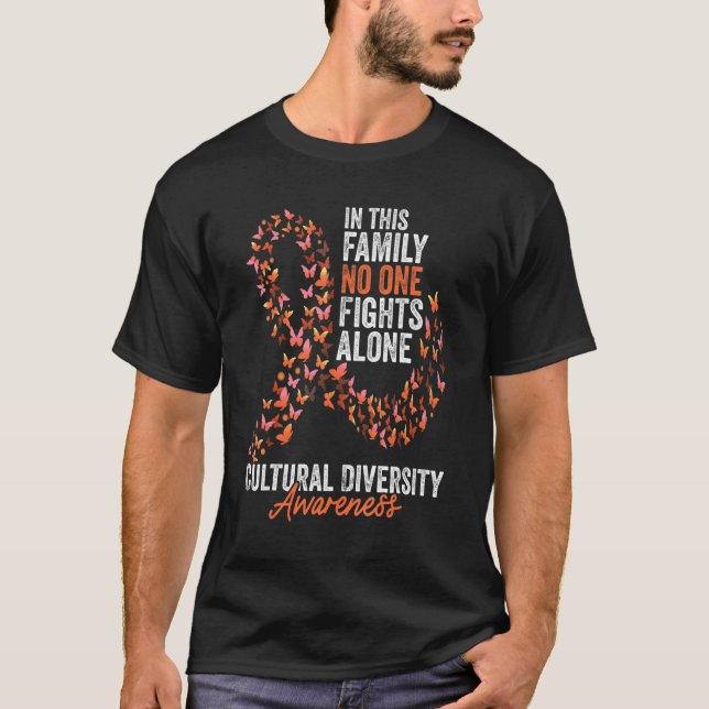 Cultural Diversity Awareness Month Butterflies Ora T-Shirt (Front)