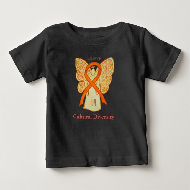 Cultural Diversity Awareness Orange Ribbon Shirt (Front)