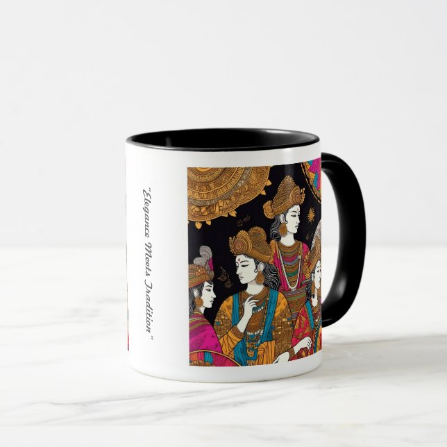 "Cultural Golden Touch" Mug (Front Right)