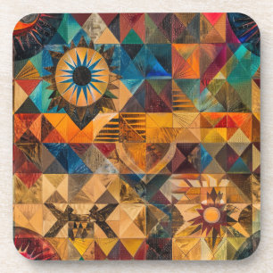 Cultural Indigo "Inherited Artistry" Coaster Set