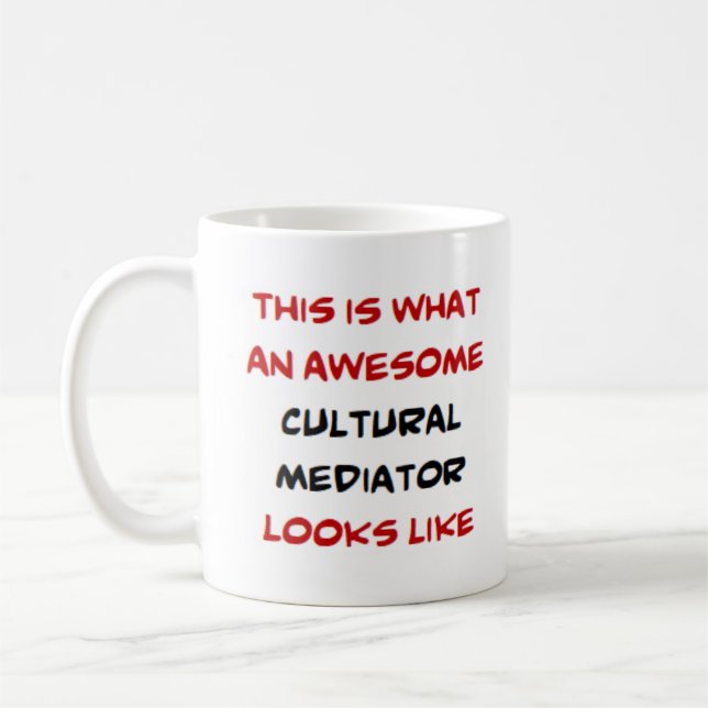 cultural mediator, awesome coffee mug (Left)
