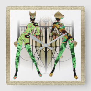 Cultural Storytelling Square Wall Clock