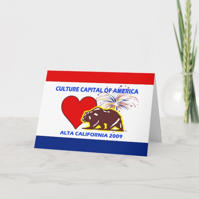 Culture Capital of America 2009 Altal California Card (Front)