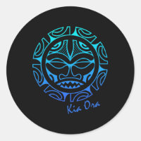 Culture Face Symbol Blue, Haka Kia Ora Dance New Z