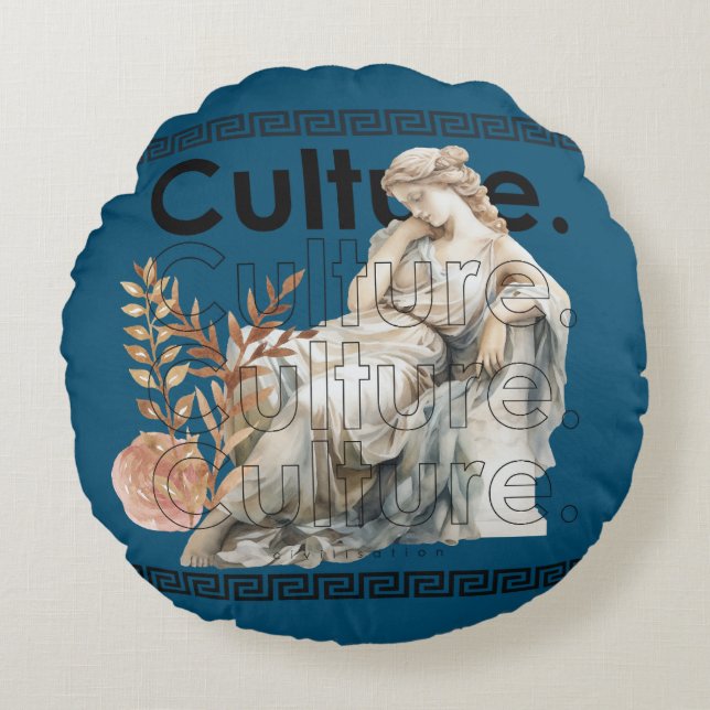 Culture  round cushion (Front)