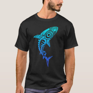 Culture Shark Symbol Blue, Haka Kia Ora Dance New T-Shirt