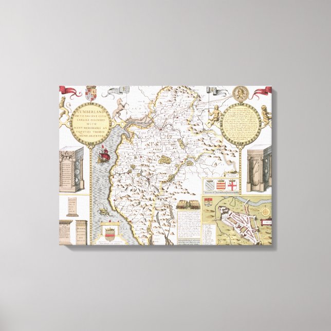 Cumberland and the Ancient City of Carlile Canvas Print (Front)