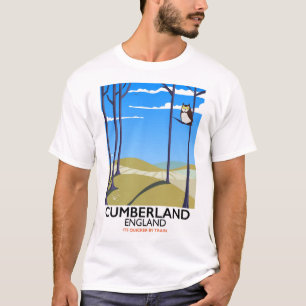 Cumberland, England vintage style travel poster. T-Shirt
