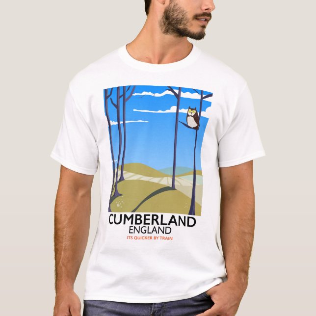 Cumberland, England vintage style travel poster. T-Shirt (Front)