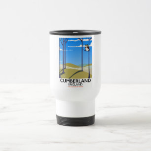 Cumberland, England vintage style travel poster. Travel Mug