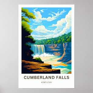Cumberland Falls Kentucky Travel Print