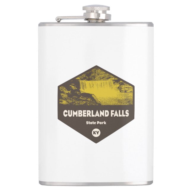 Cumberland Falls State Park Kentucky Hip Flask (Front)