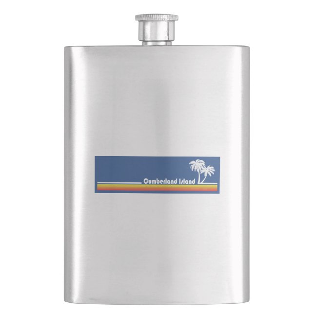Cumberland Island Georgia Hip Flask (Front)