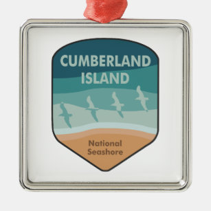 Cumberland Island National Seashore Seagulls Metal Tree Decoration