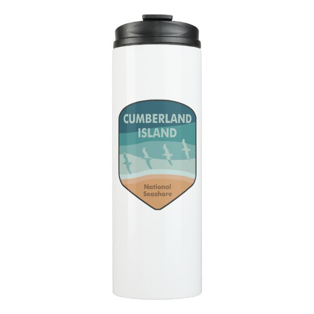 Cumberland Island National Seashore Seagulls Thermal Tumbler (Front)