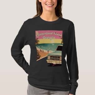 Cumberland Island Retro Beach Vacation Graphics Ge T-Shirt