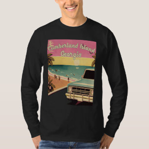 Cumberland Island Retro Beach Vacation Graphics Ge T-Shirt