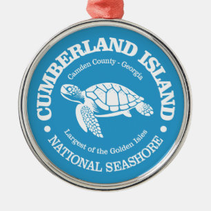 Cumberland Island (sea turtle) Metal Tree Decoration