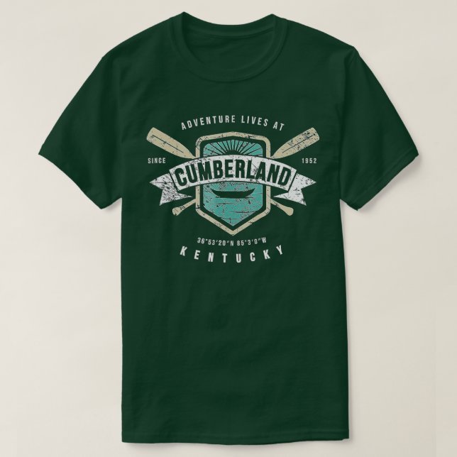 Cumberland Lake Kentucky  Fishing Boating Camping  T-Shirt (Design Front)