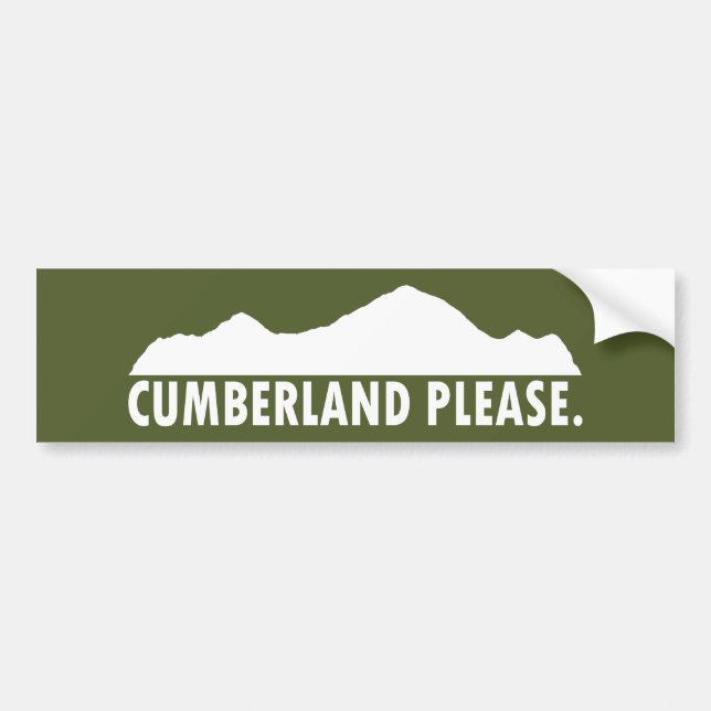 Cumberland Please Bumper Sticker (Front)