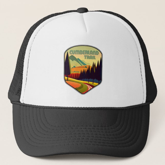 Cumberland Trail Tennessee Colors Trucker Hat (Front)