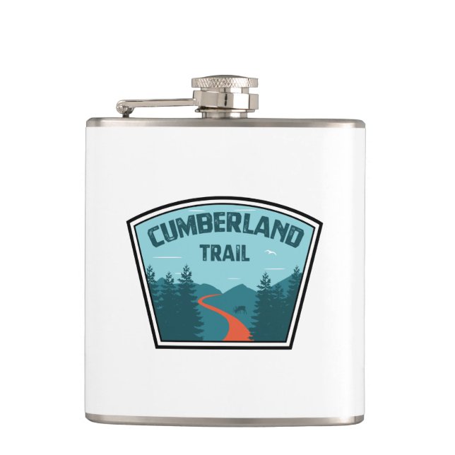 Cumberland Trail Tennessee Hip Flask (Front)